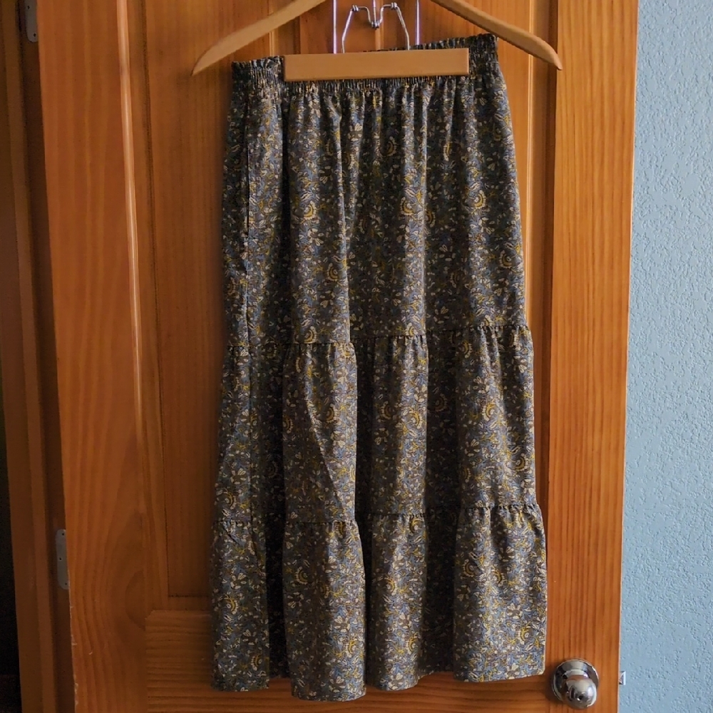 Toad&Co Tiered Midi Skirt